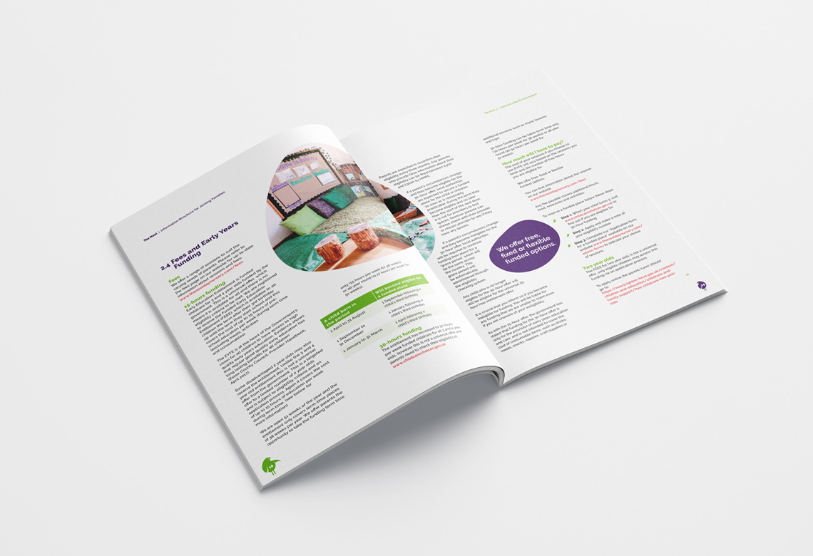The Nest Nursery Brochure Spread