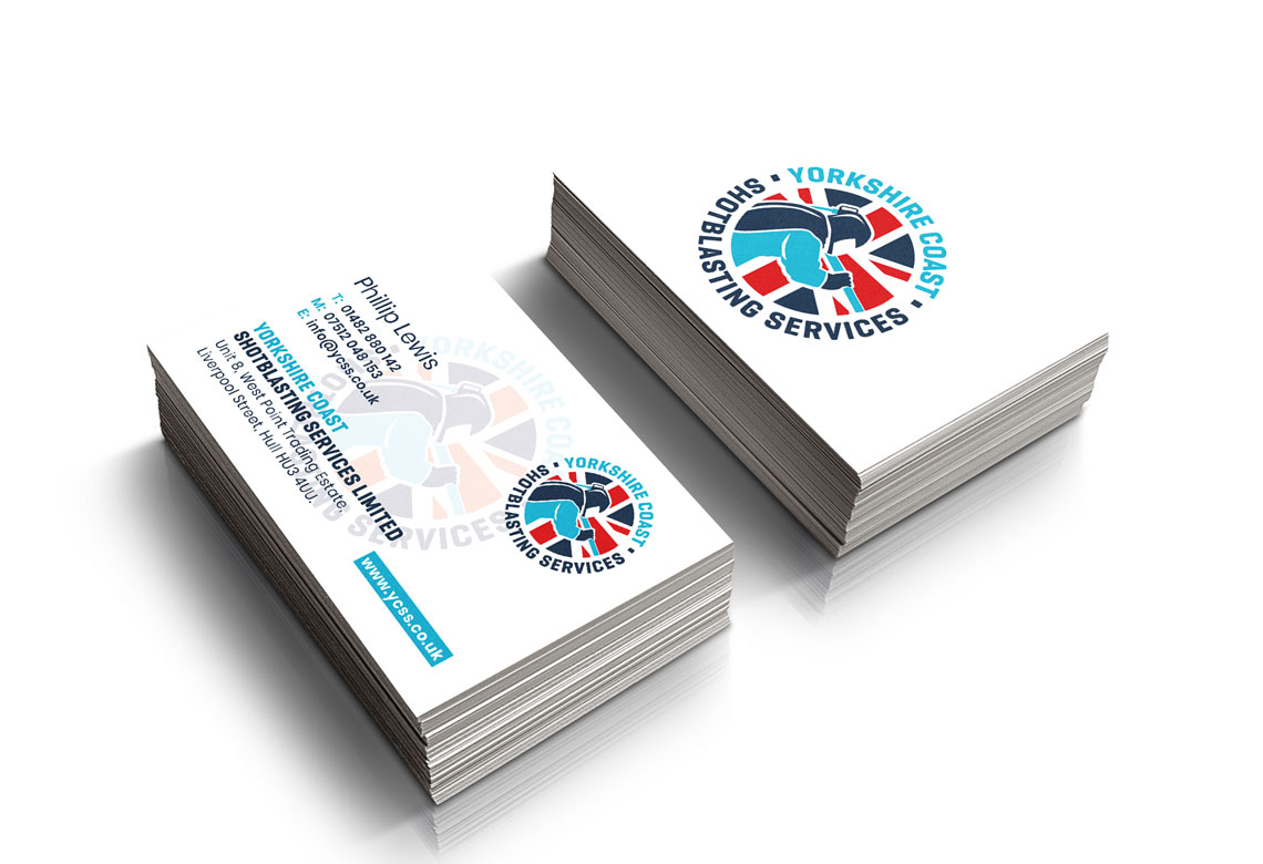 Yorkshire Coast Shotblasting Services business cards